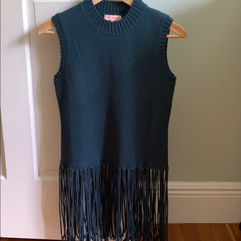Re:named from Shopbop Sz S fringe sweater EUC